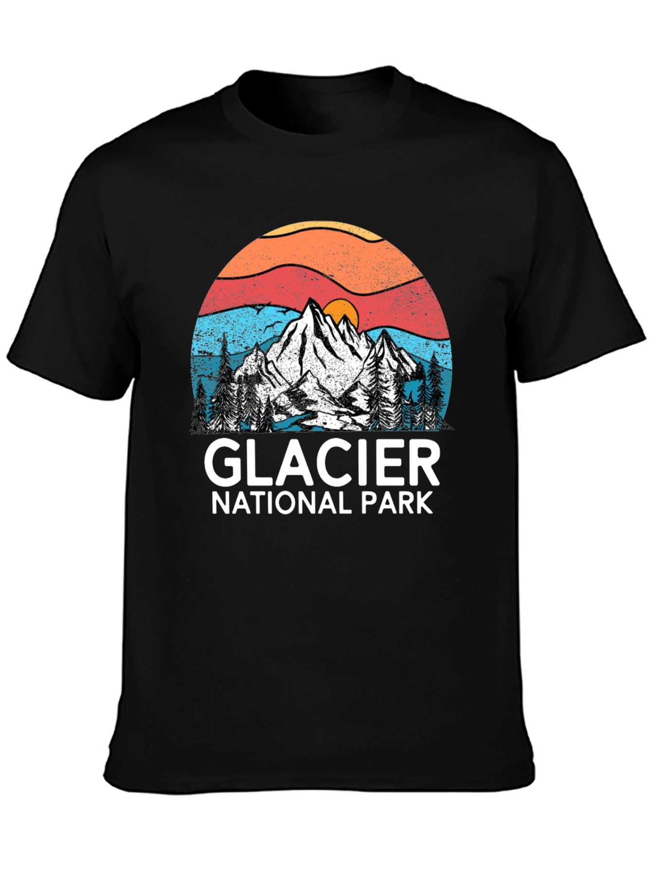 Glacier National Park Tee - Vintage Mountain Design
