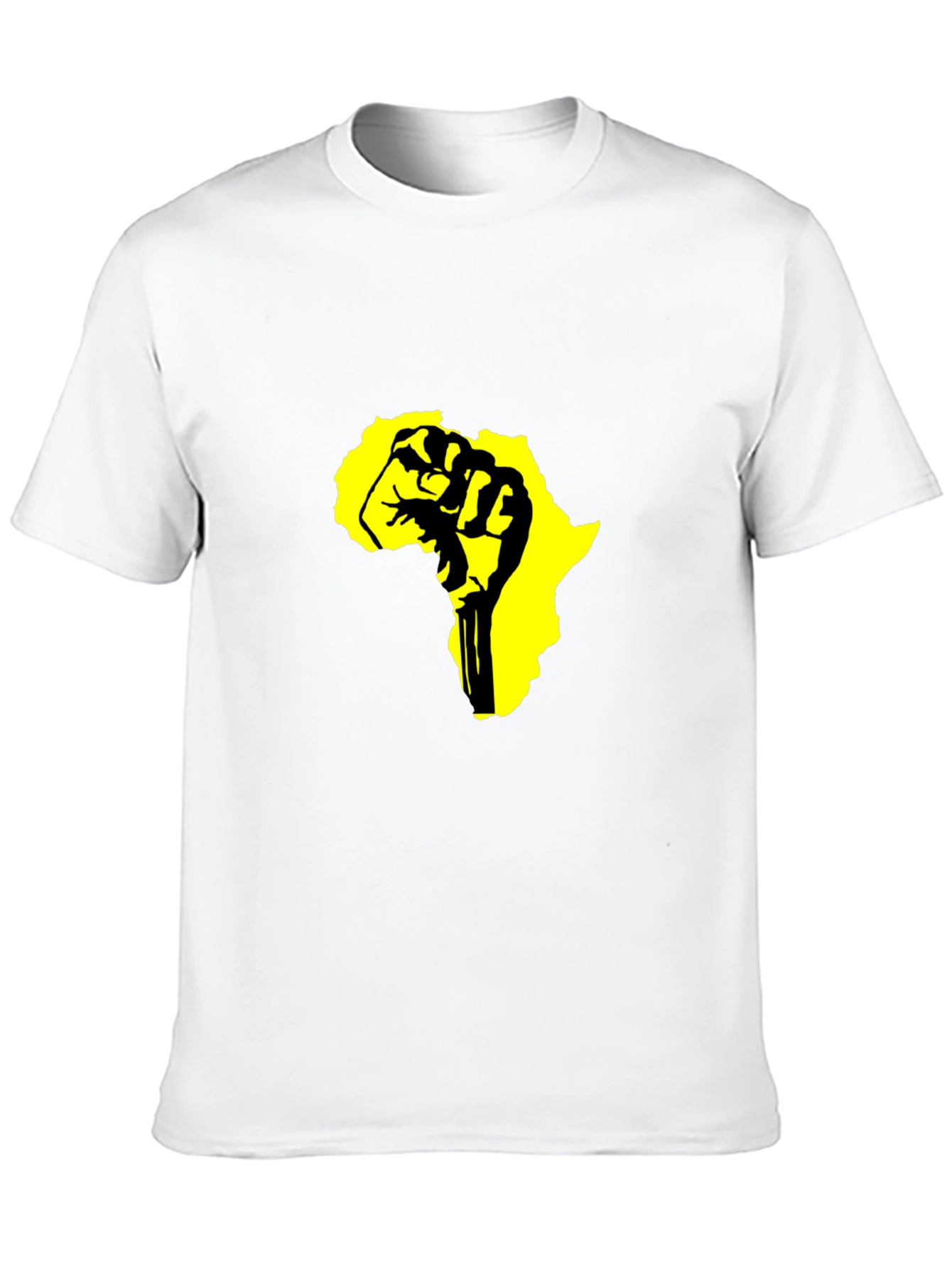 Black T-Shirt with Africa Fist Design