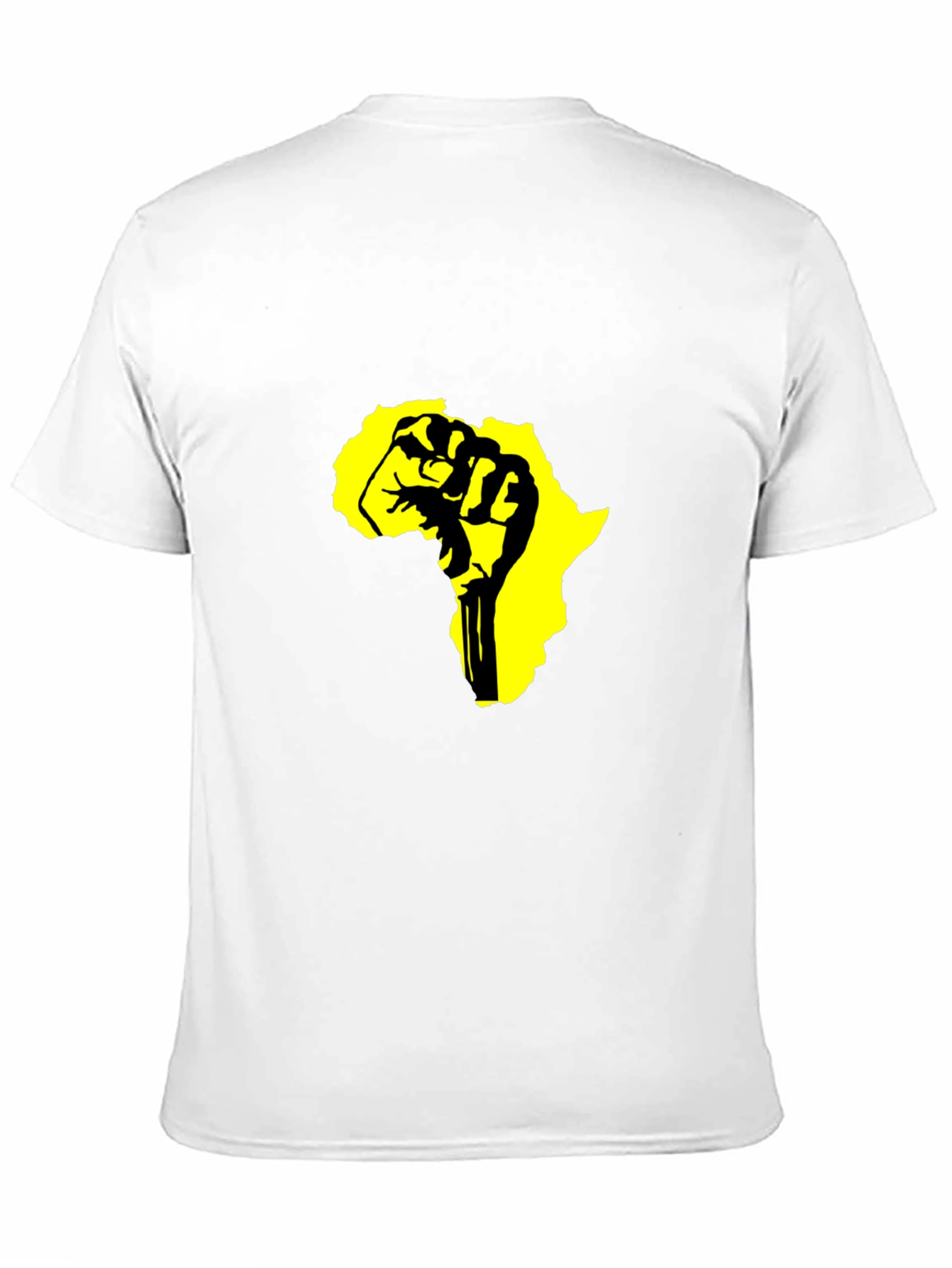 Black T-Shirt with Africa Fist Design