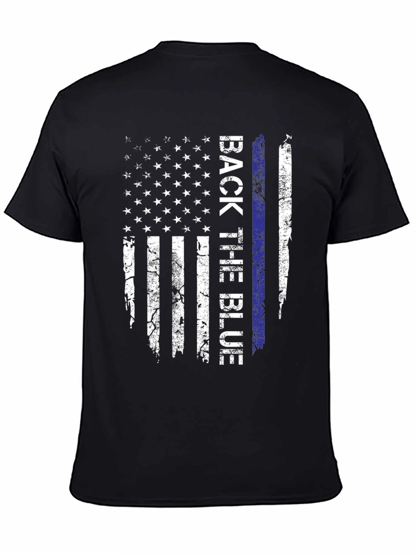 Back the Blue American Flag T-Shirt