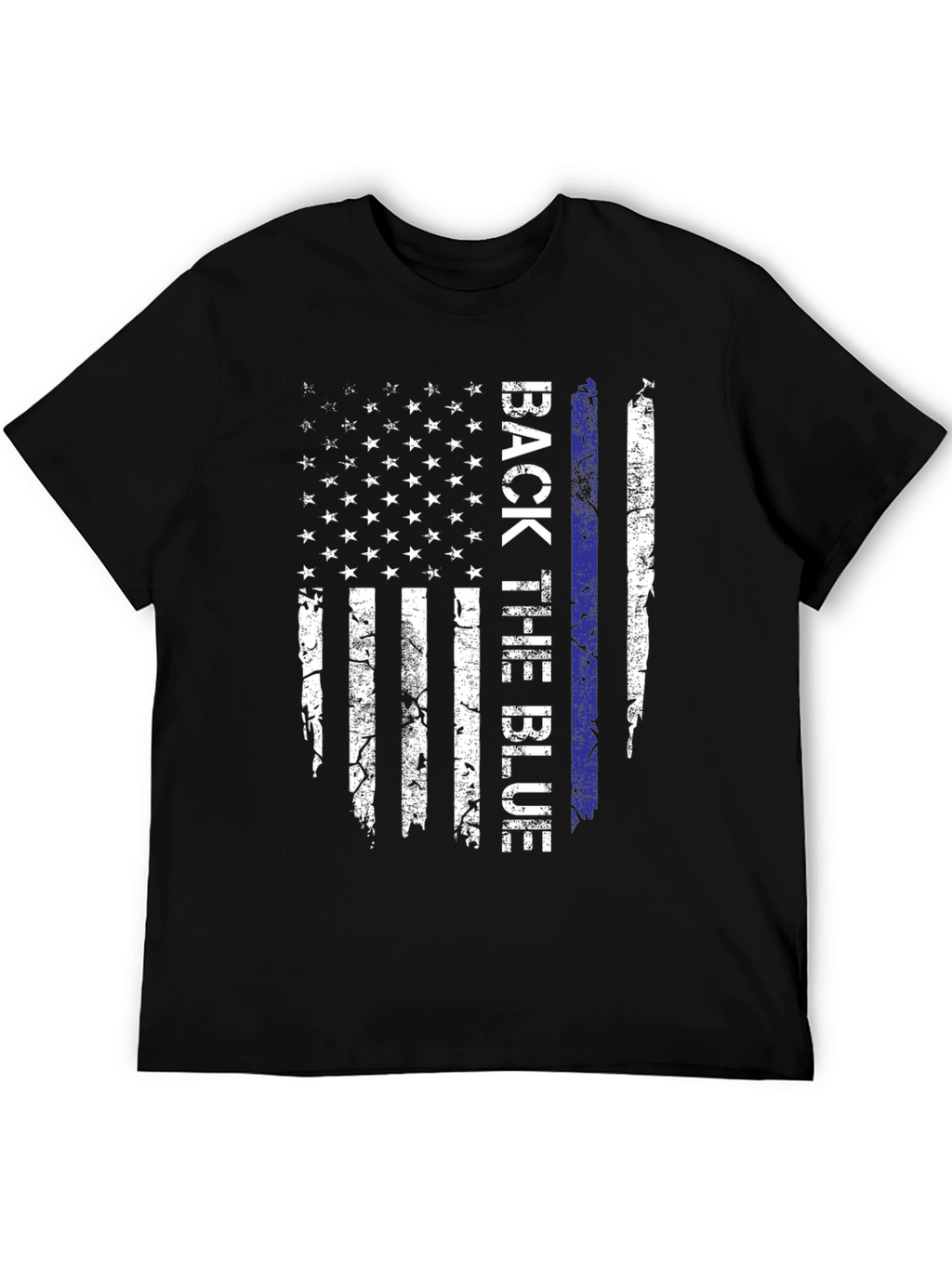 Back the Blue American Flag T-Shirt