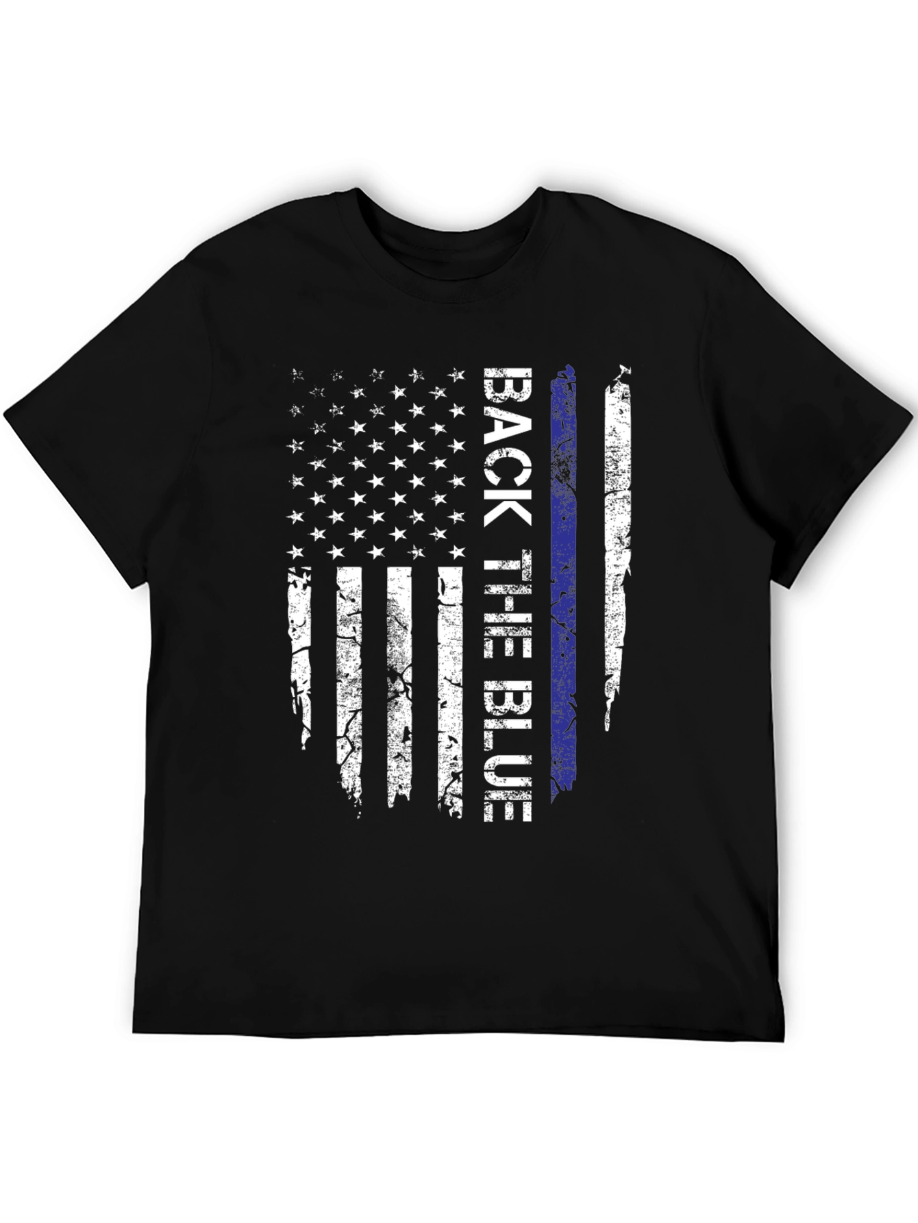 Back the Blue American Flag T-Shirt