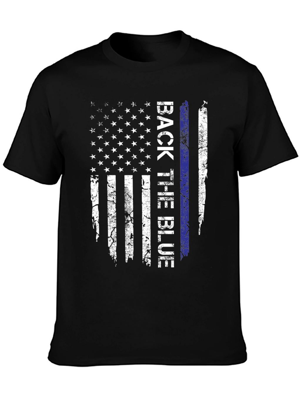 Back the Blue American Flag T-Shirt