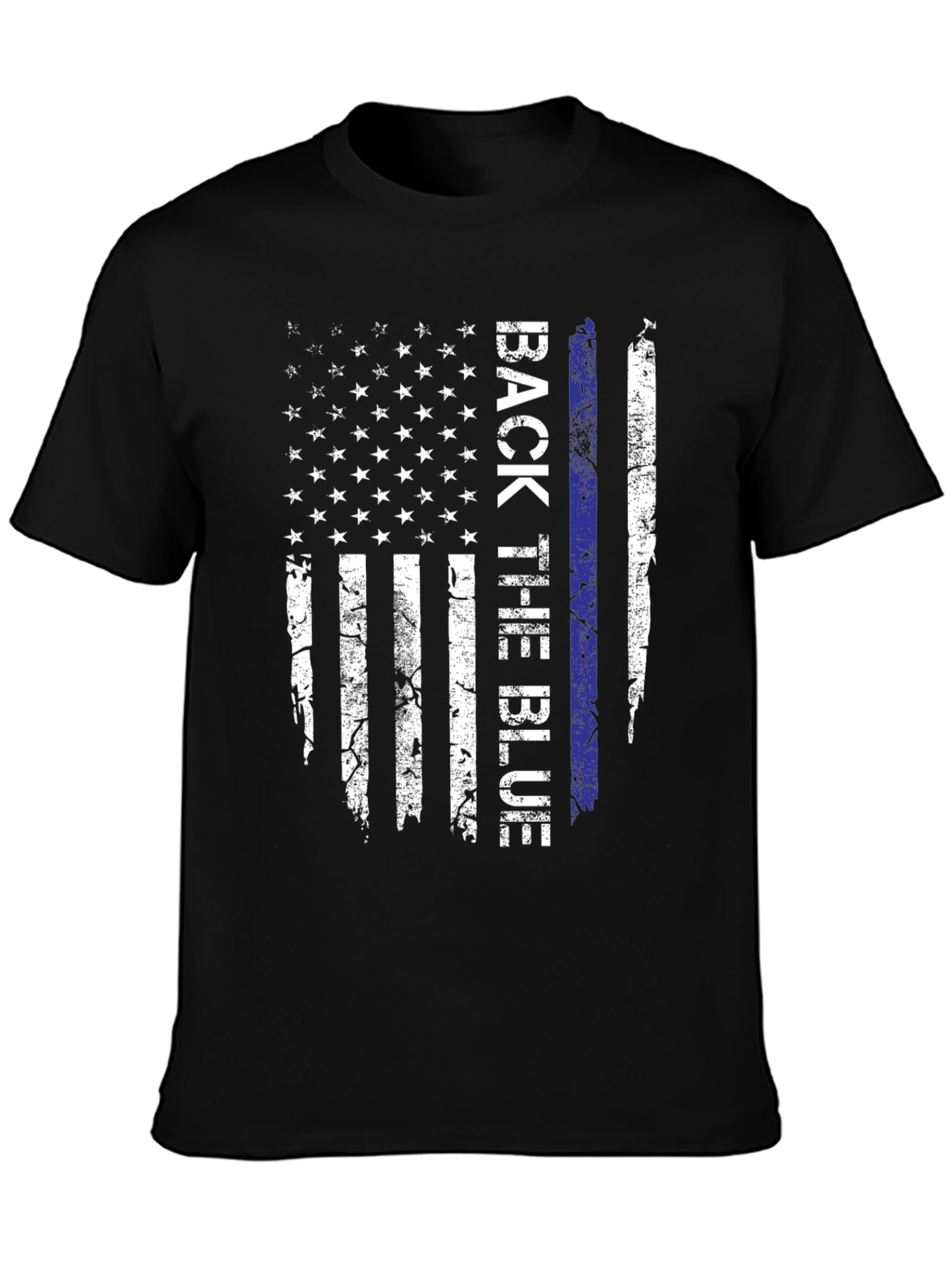 Back the Blue American Flag T-Shirt
