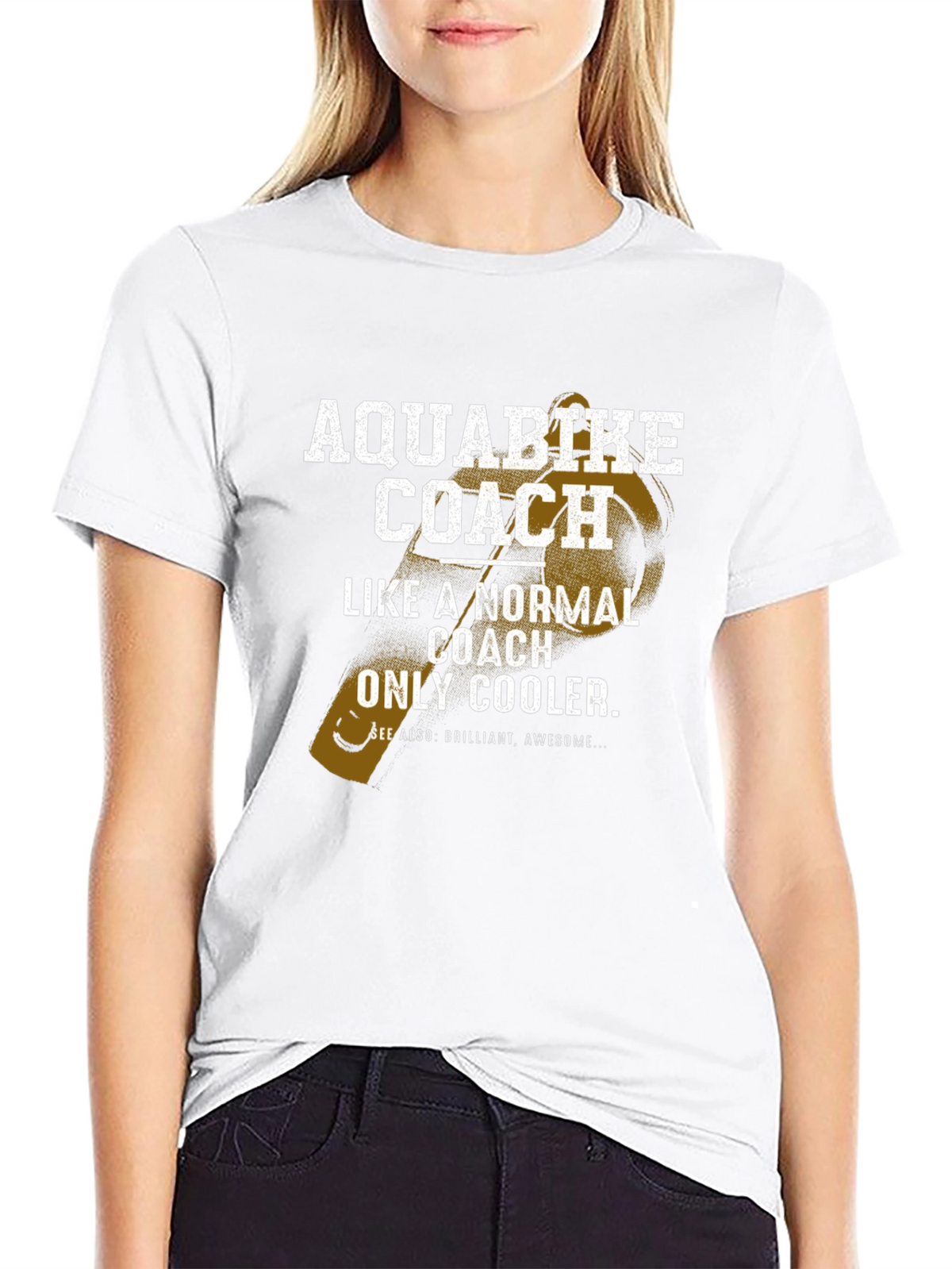 Aquabike Coach T-Shirt - Cool Coach Gift