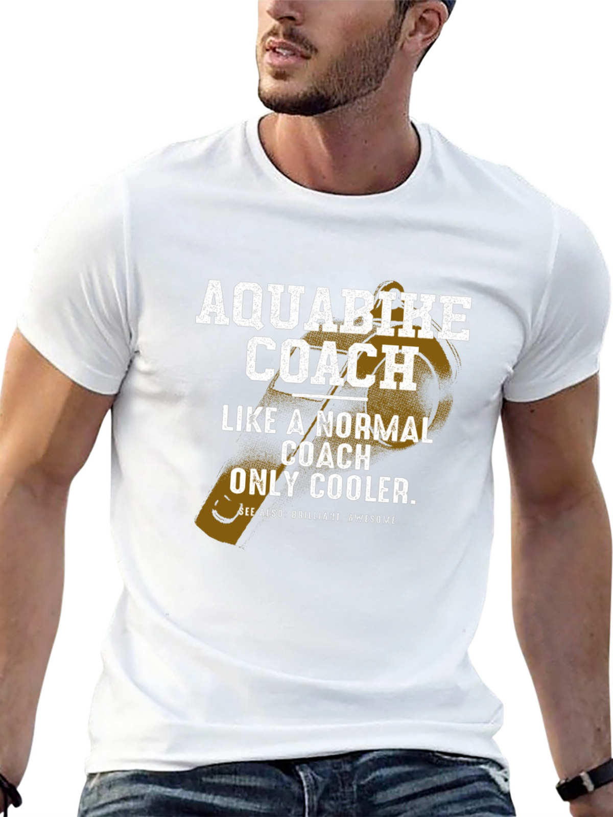 Aquabike Coach T-Shirt - Cool Coach Gift