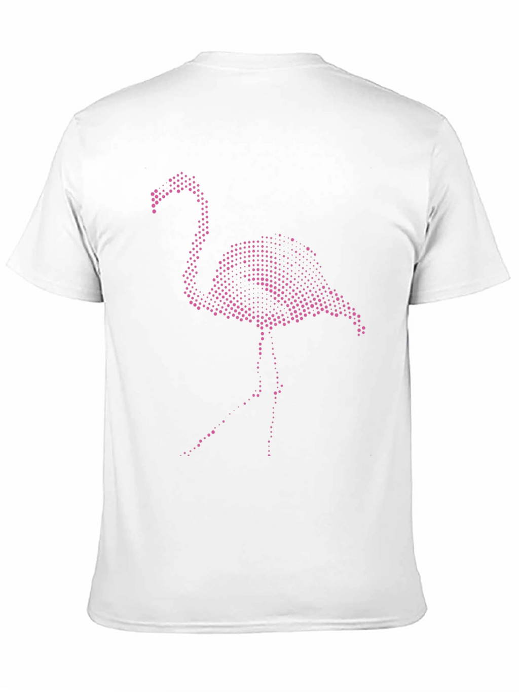 Mens Black T-Shirt with Pink Flamingo Graphic