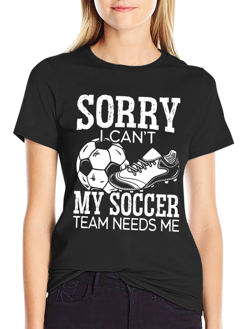 Sorry I Cant Soccer Graphic Tee