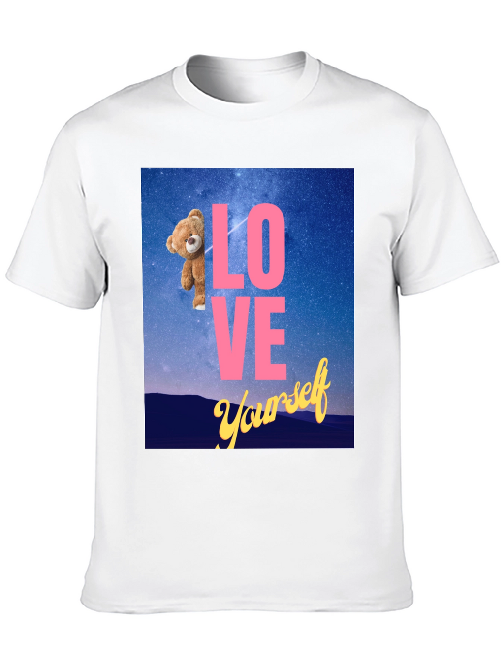 Love Yourself Teddy Bear Graphic Tee