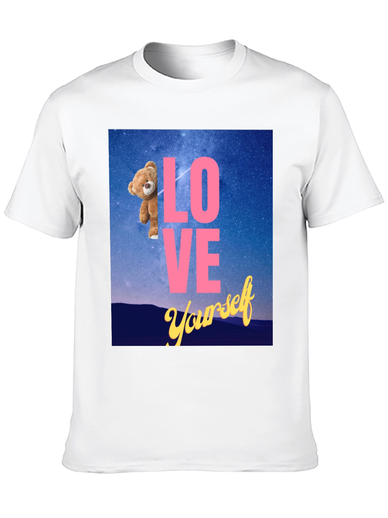 Love Yourself Teddy Bear Graphic Tee