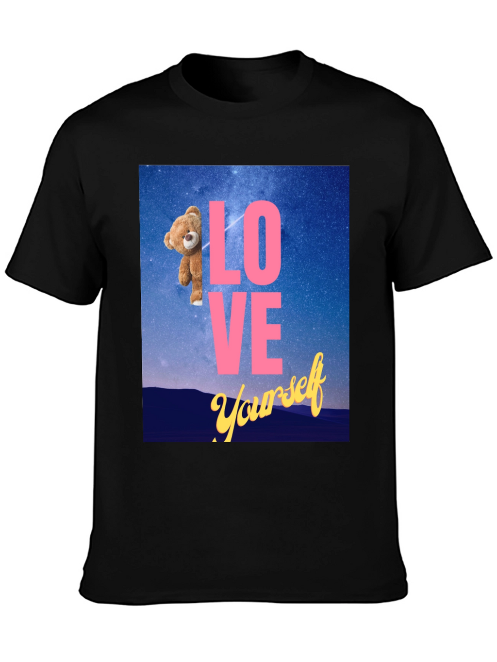 Love Yourself Teddy Bear Graphic Tee