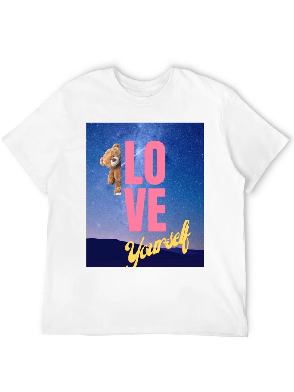 Love Yourself Teddy Bear Graphic Tee