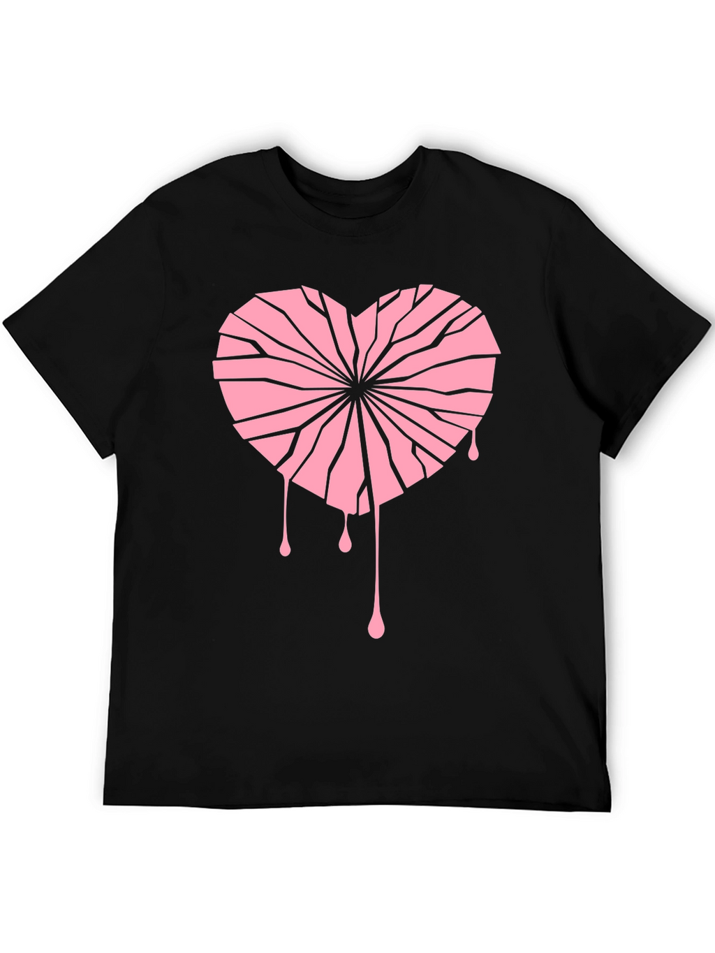 Broken Heart Graphic Tee - Unique Design
