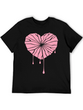 Broken Heart Graphic Tee - Unique Design