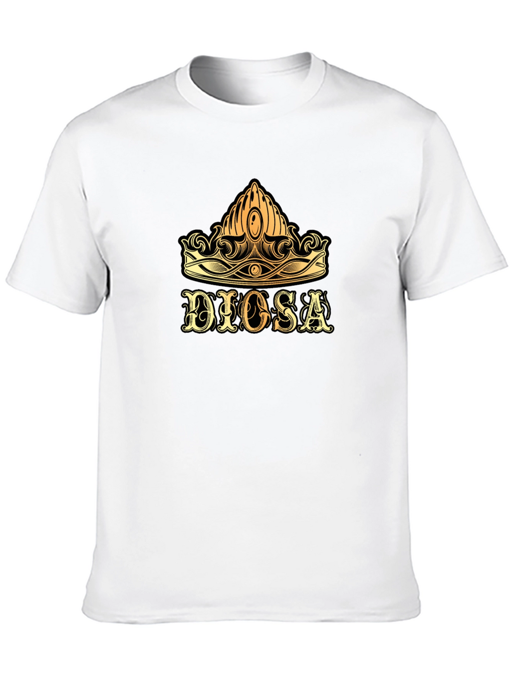 Dios Crown Graphic Tee - Stylish Black T-Shirt