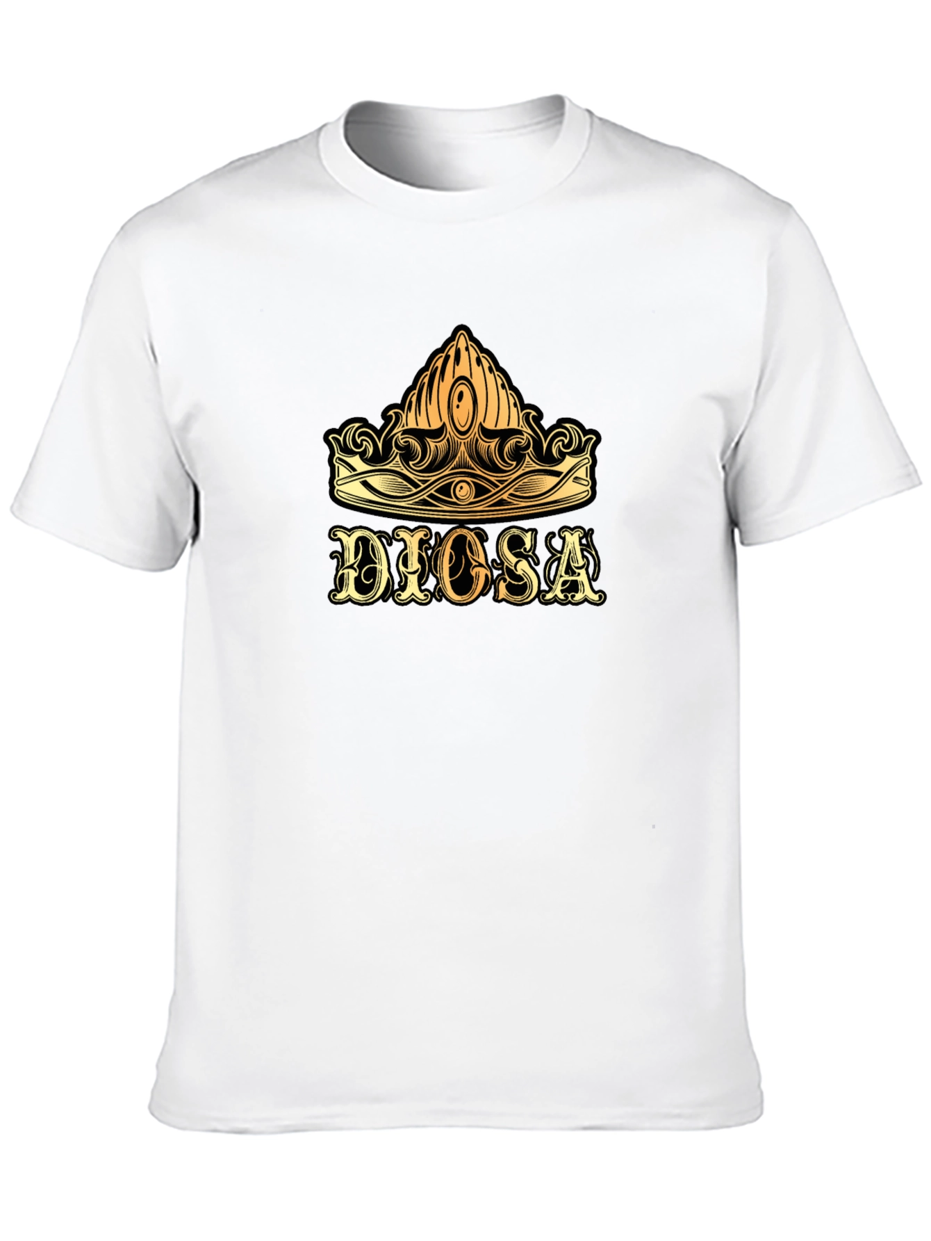 Dios Crown Graphic Tee - Stylish Black T-Shirt