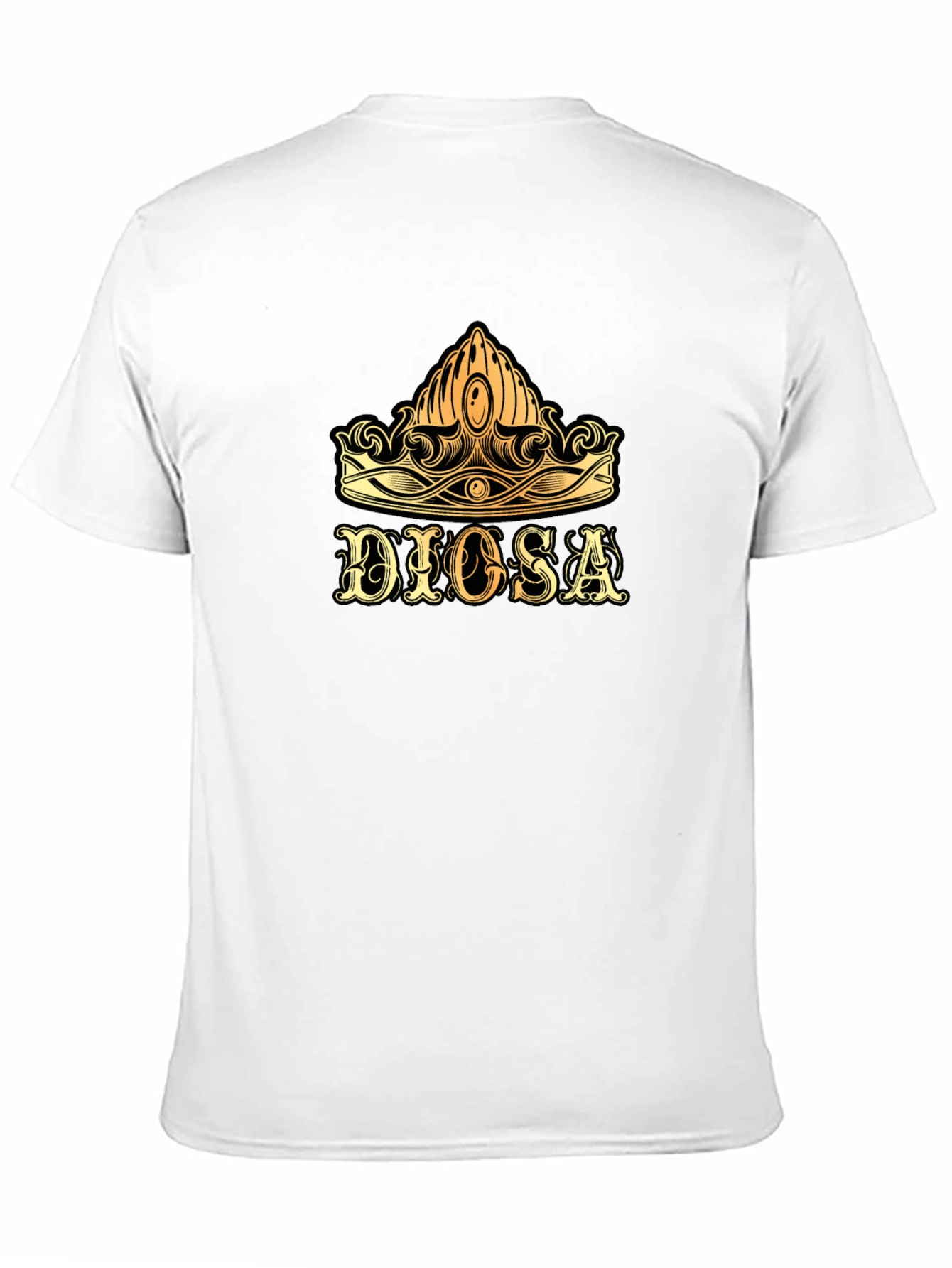 Dios Crown Graphic Tee - Stylish Black T-Shirt