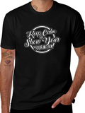 Keep Calm & Show Your Work Black T-Shirt