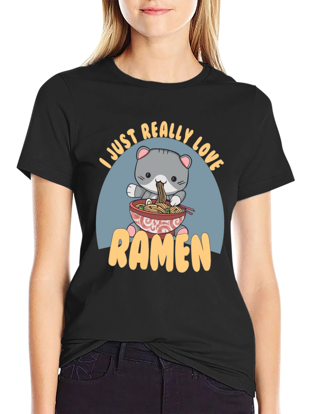 Cute Ramen Cat T-Shirt
