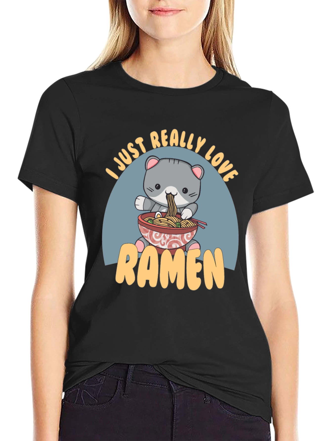 Cute Ramen Cat T-Shirt