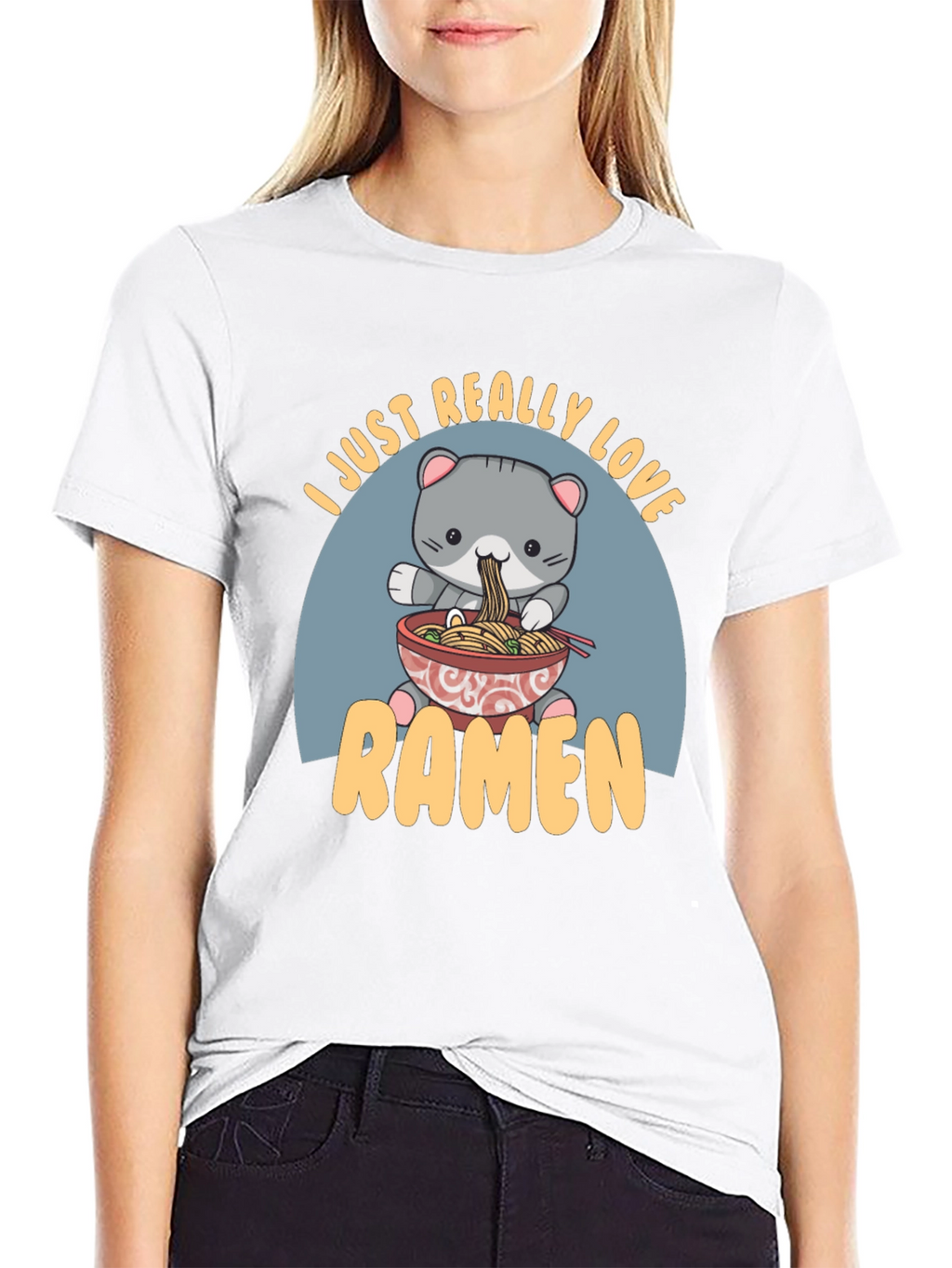 Cute Ramen Cat T-Shirt