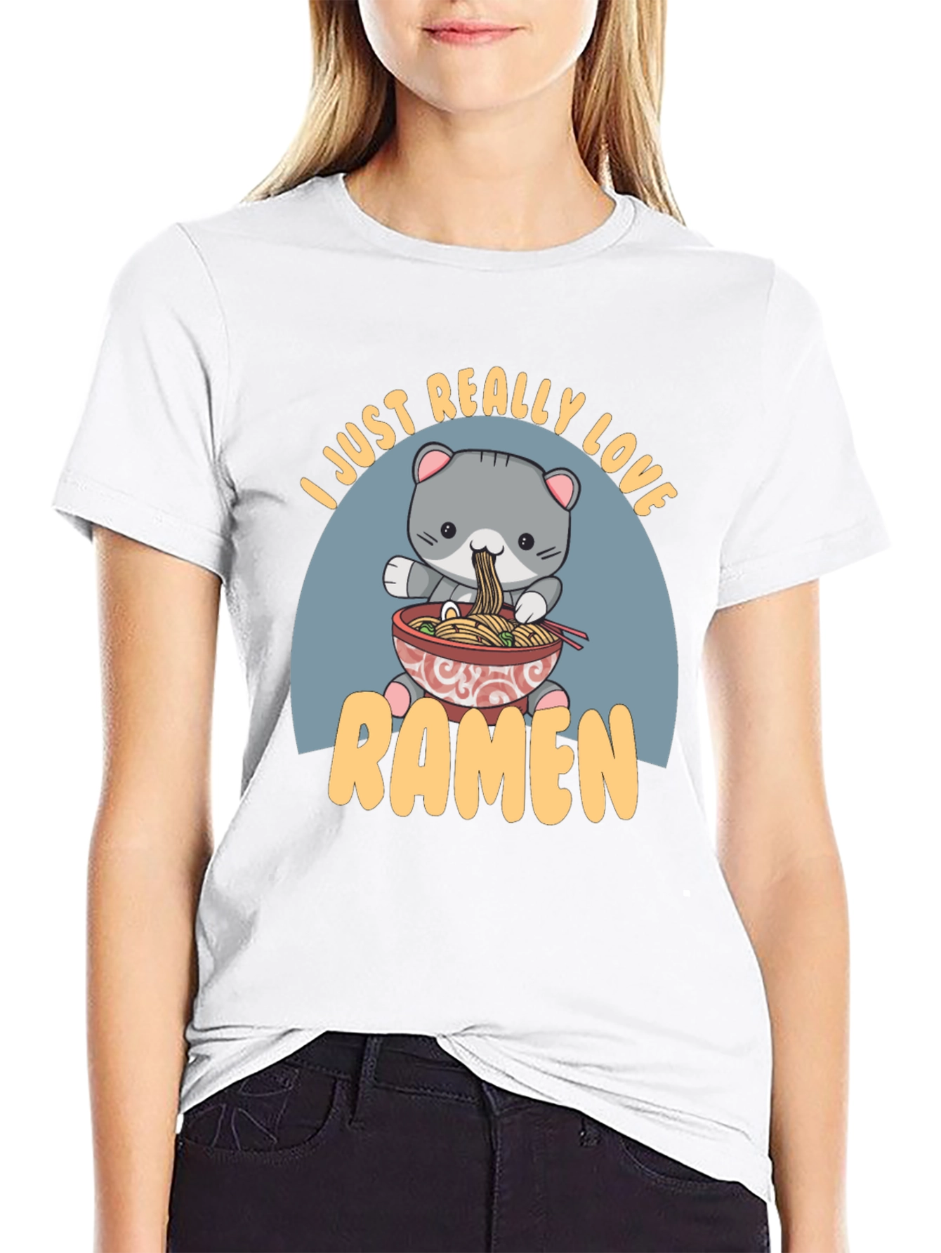 Cute Ramen Cat T-Shirt