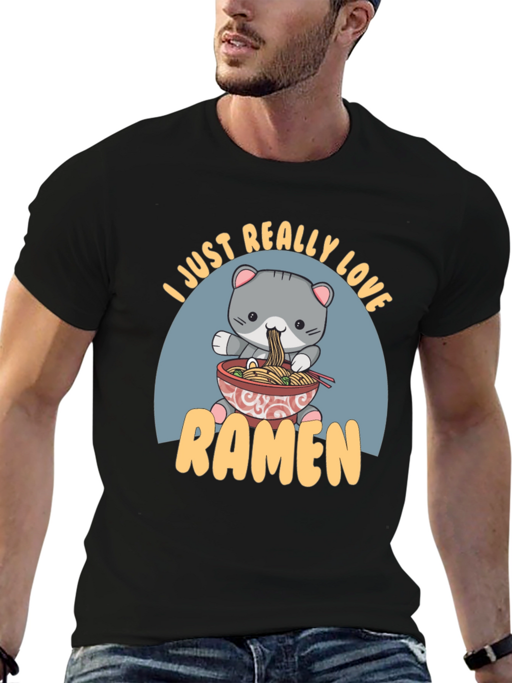 Cute Ramen Cat T-Shirt