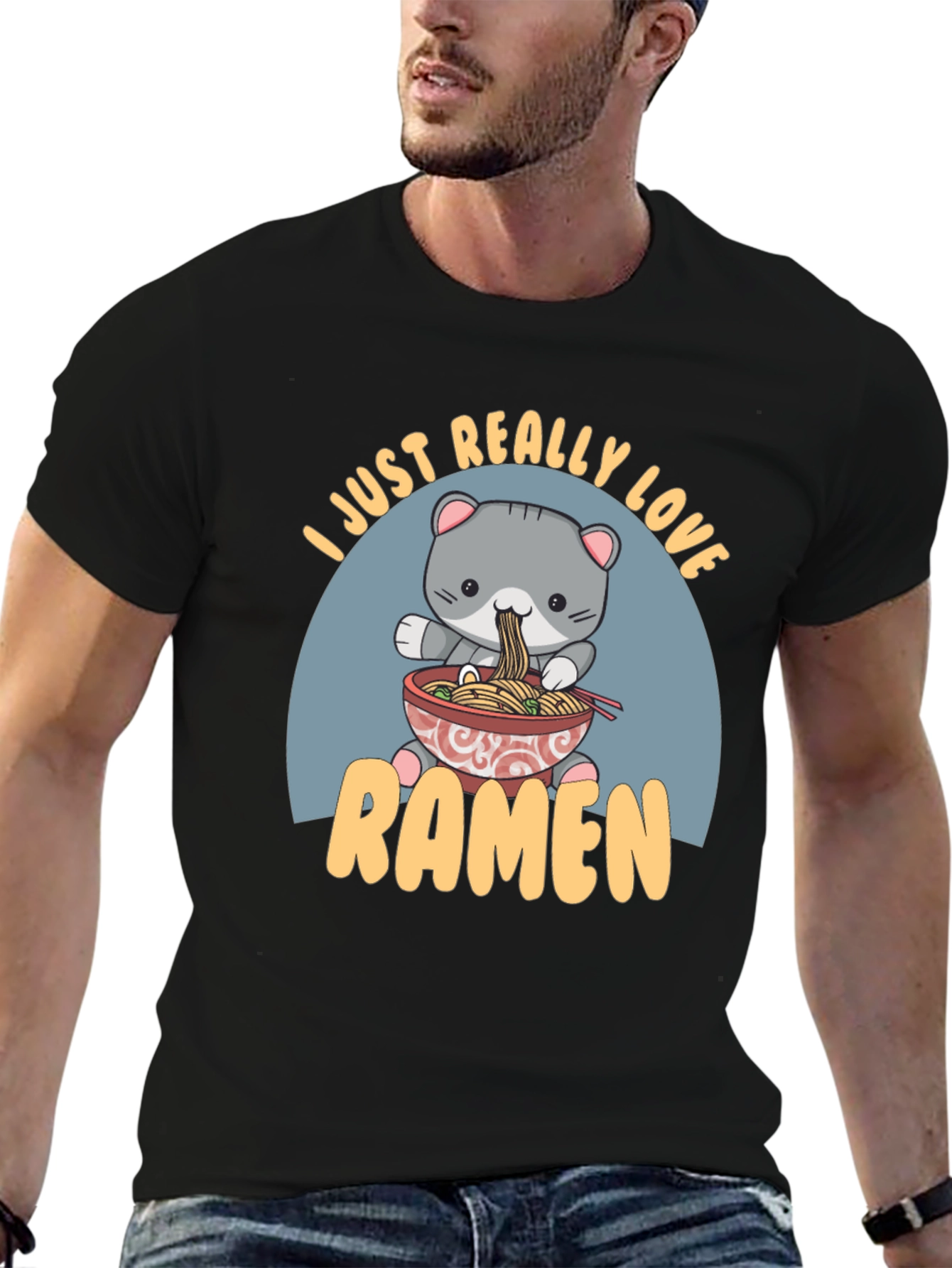 Cute Ramen Cat T-Shirt