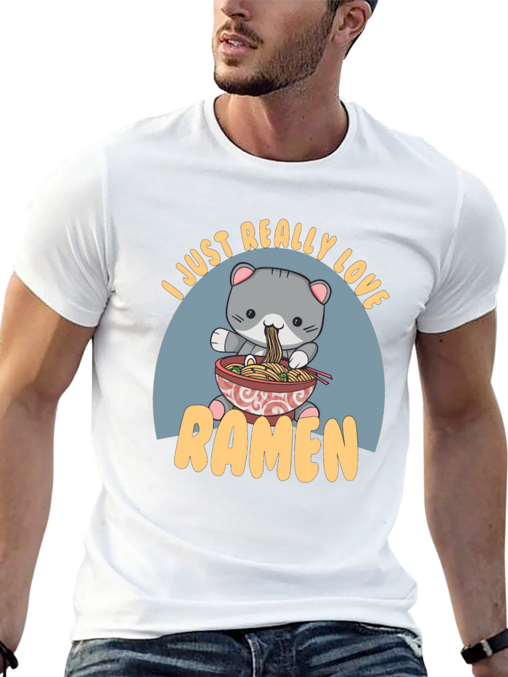 Cute Ramen Cat T-Shirt