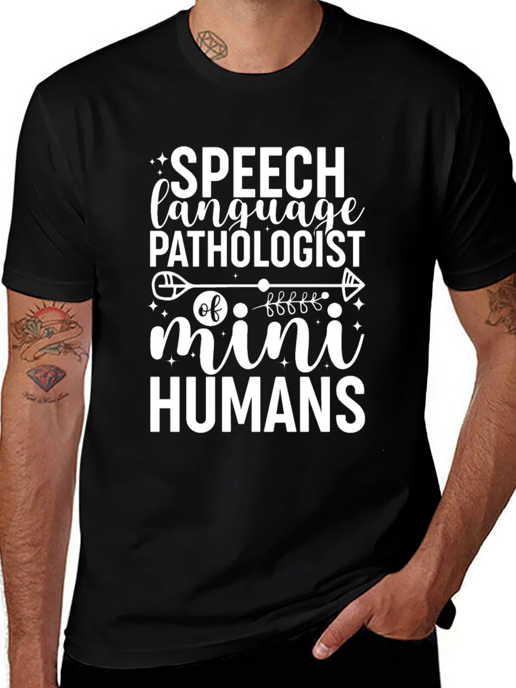 Speech Language Pathologist T-Shirt Mini Humans Funny Gift