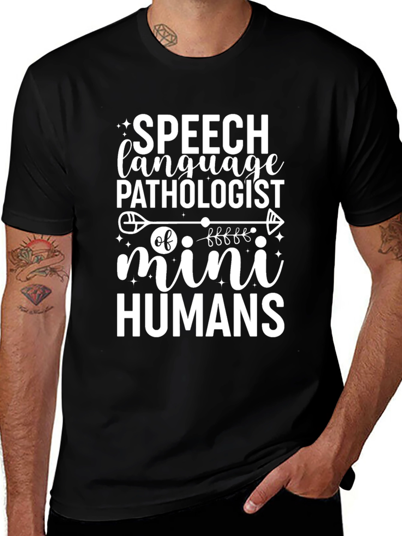 Speech Language Pathologist T-Shirt Mini Humans Funny Gift