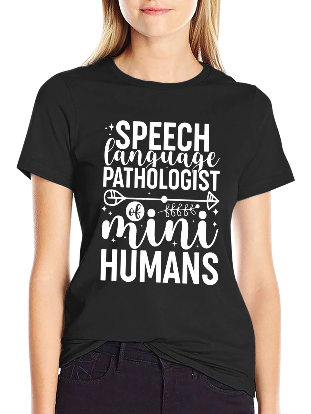 Speech Language Pathologist T-Shirt Mini Humans Funny Gift