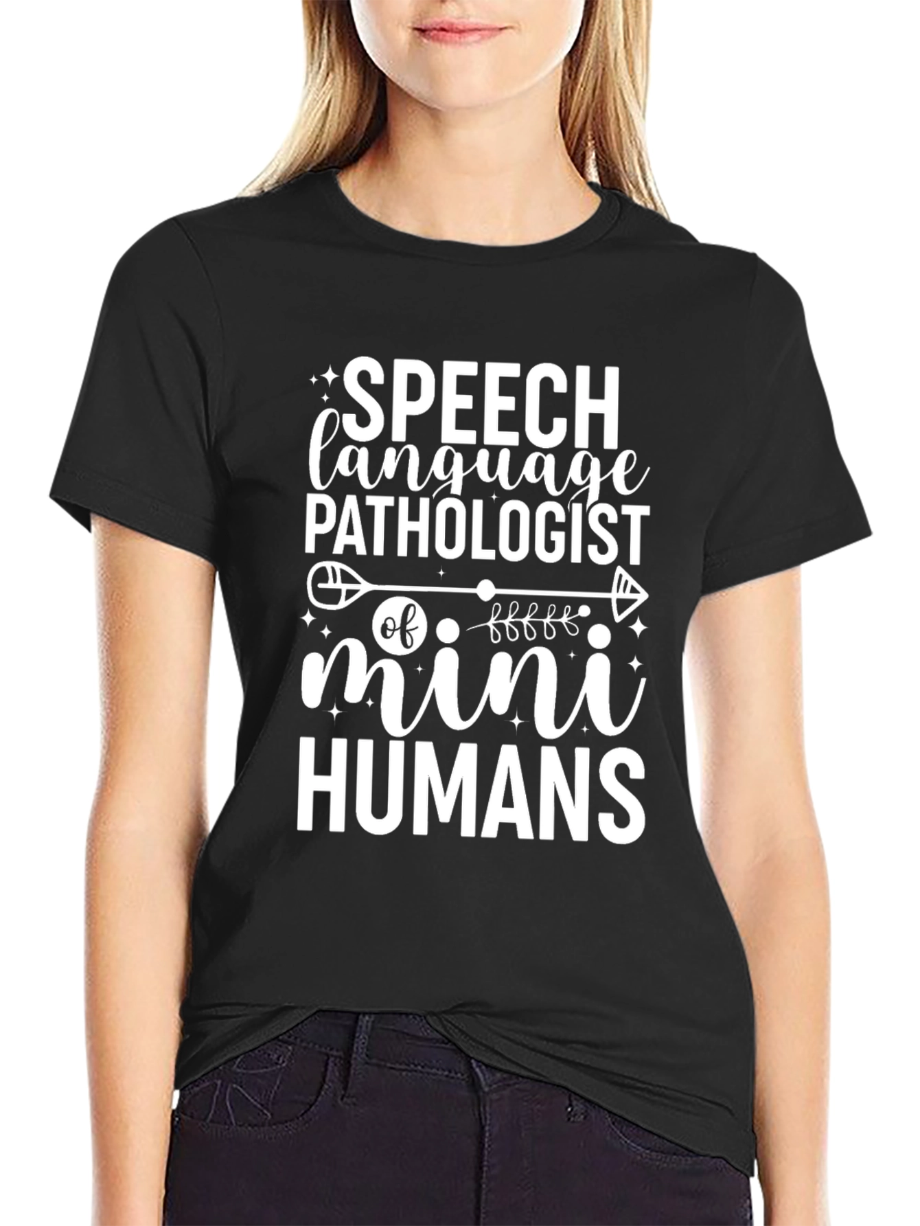 Speech Language Pathologist T-Shirt Mini Humans Funny Gift