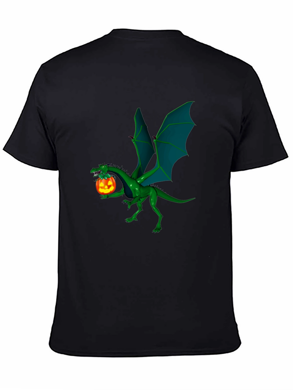 Dragon and Pumpkin T-Shirt - Halloween Style!