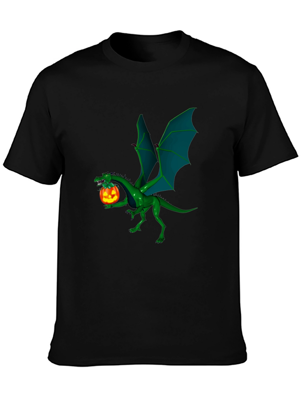 Dragon and Pumpkin T-Shirt - Halloween Style!