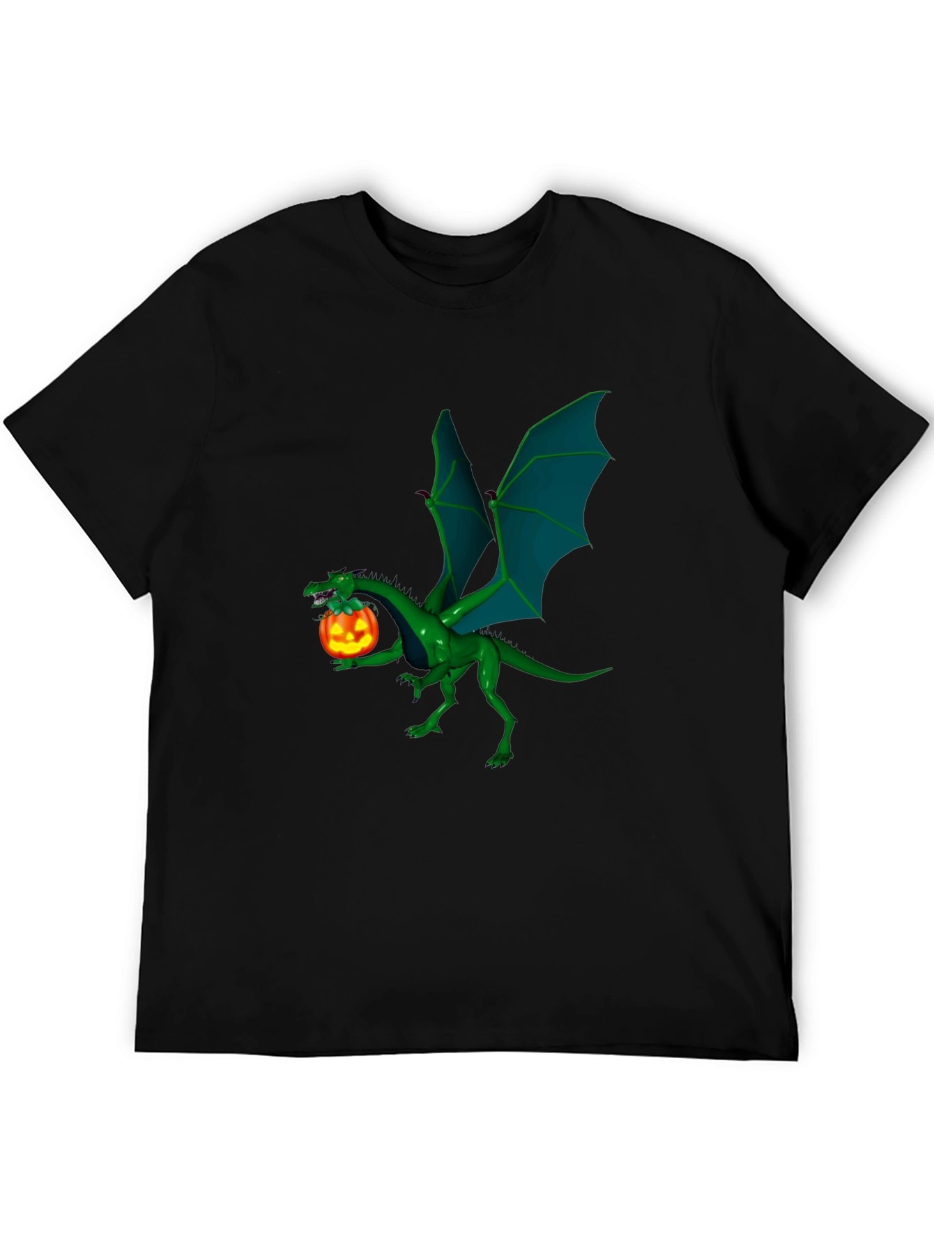 Dragon and Pumpkin T-Shirt - Halloween Style!