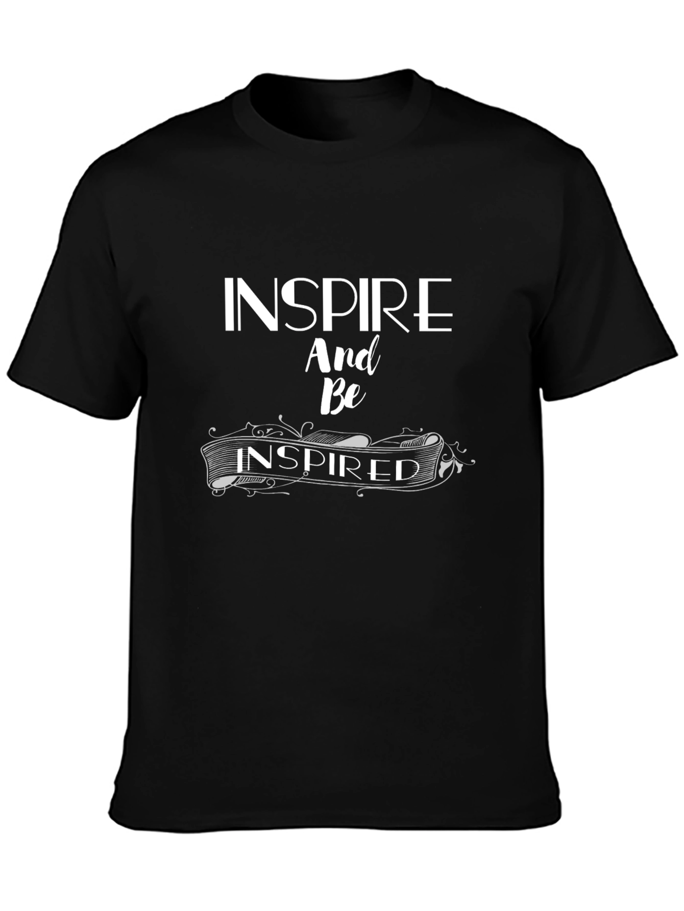 Inspire And Be Inspired Graphic Tee - Black