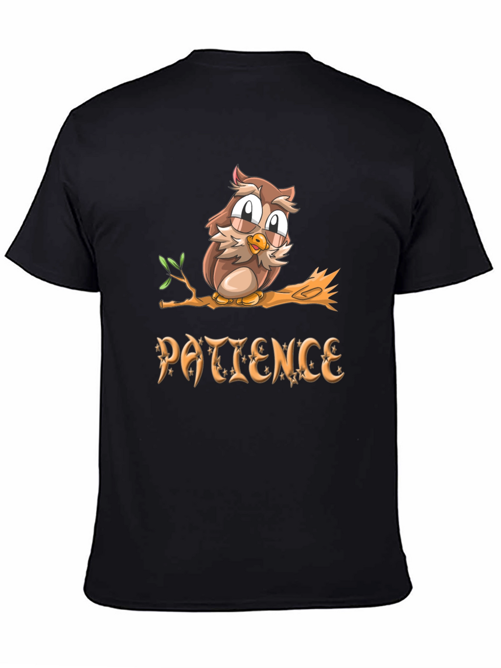 Patience Owl T-Shirt - Unisex Soft Cotton Tee