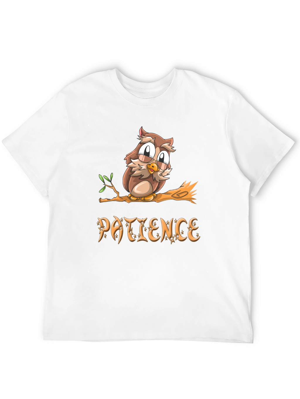 Patience Owl T-Shirt - Unisex Soft Cotton Tee