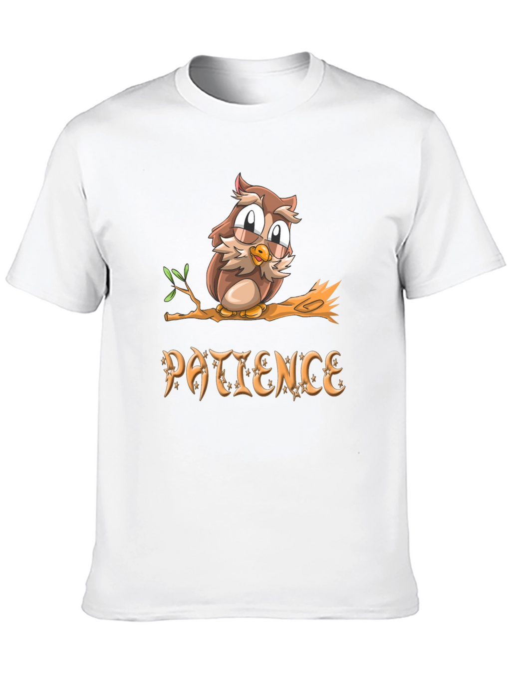Patience Owl T-Shirt - Unisex Soft Cotton Tee