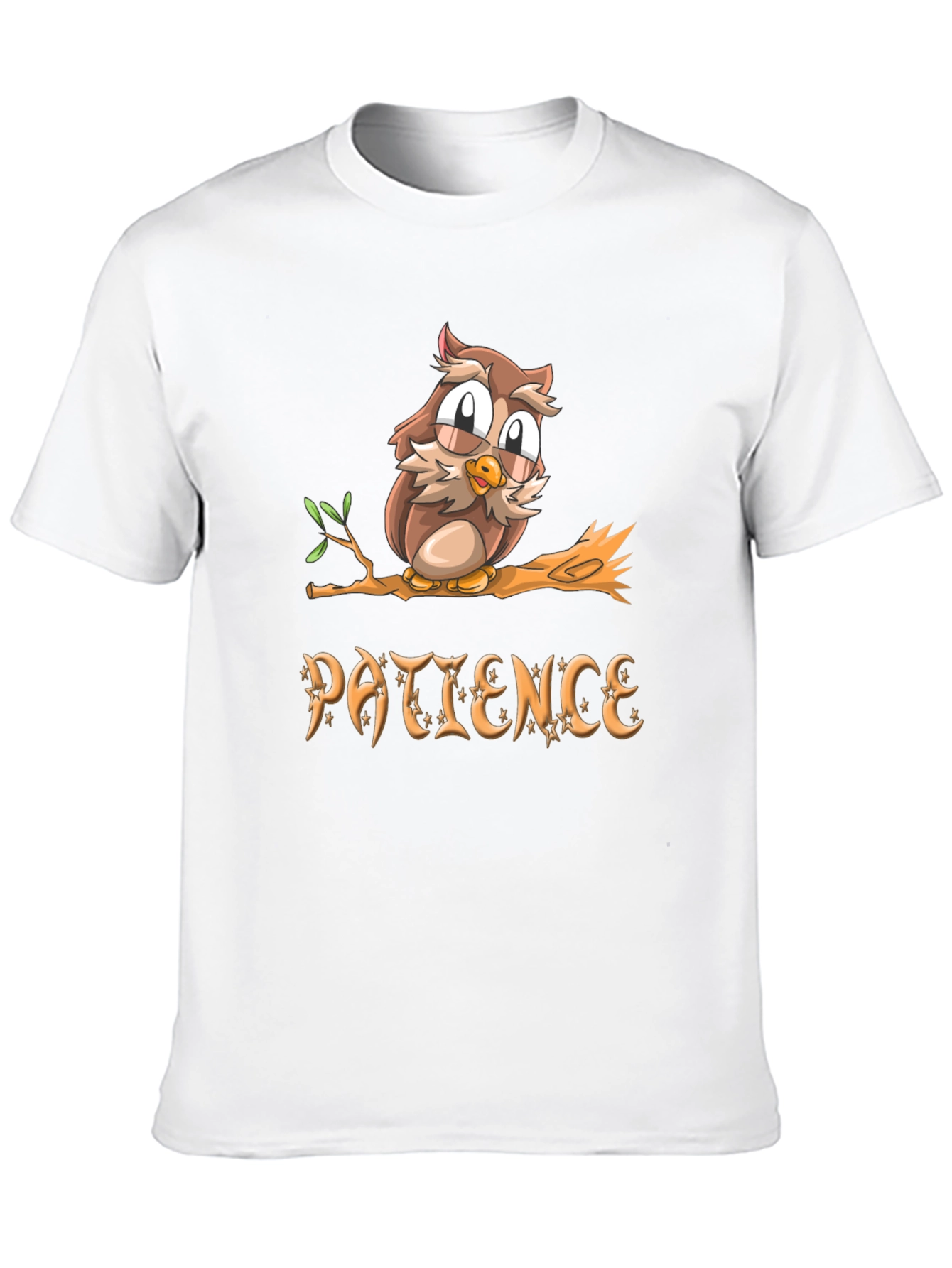Patience Owl T-Shirt - Unisex Soft Cotton Tee