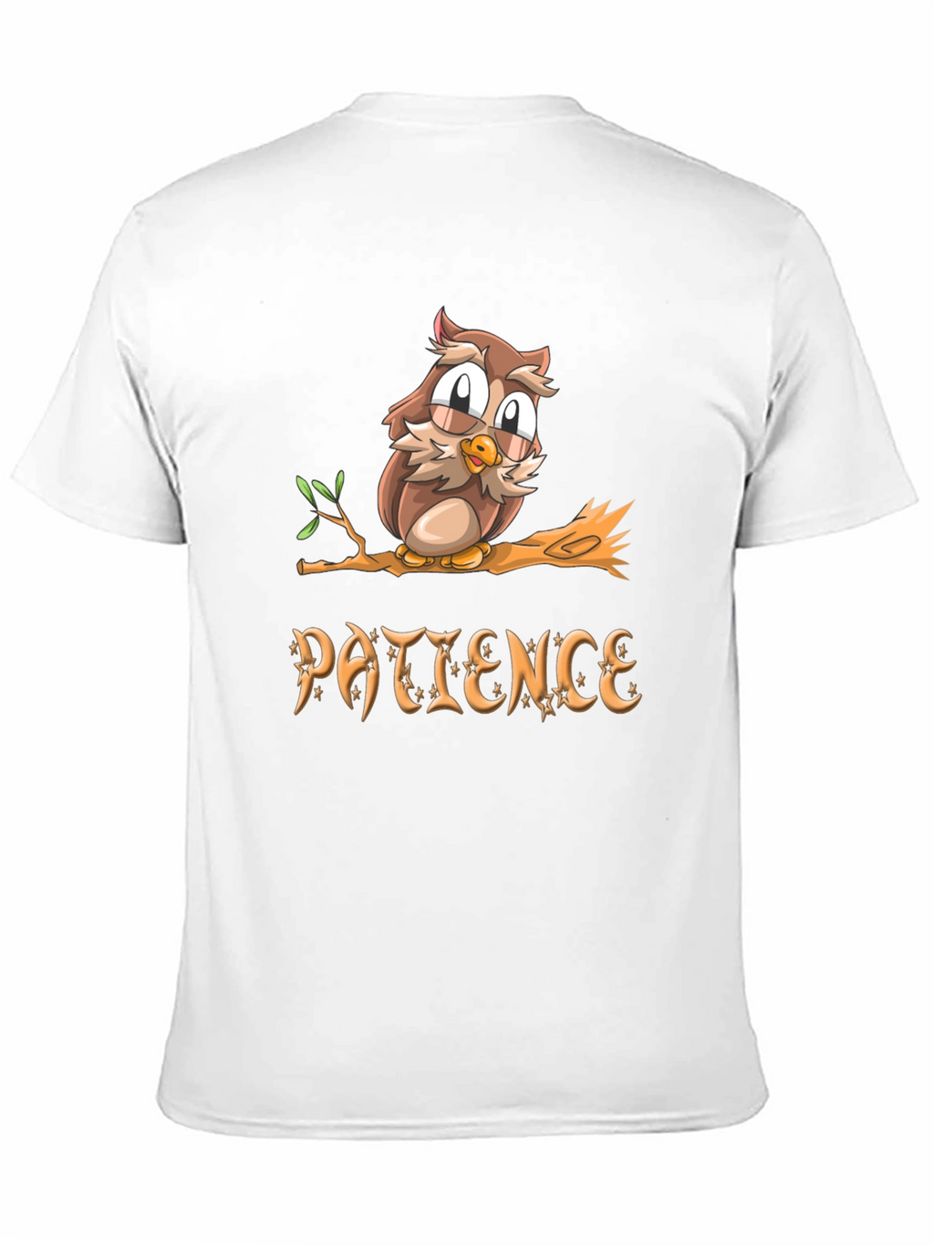 Patience Owl T-Shirt - Unisex Soft Cotton Tee