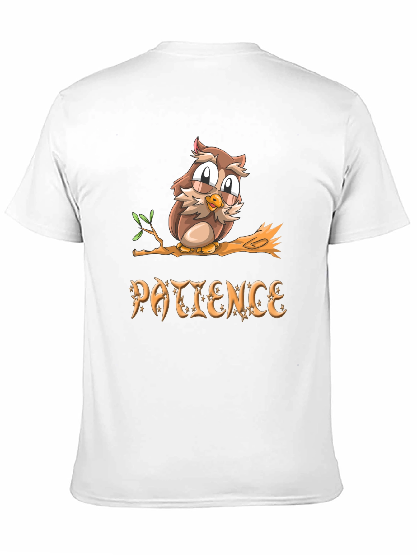 Patience Owl T-Shirt - Unisex Soft Cotton Tee