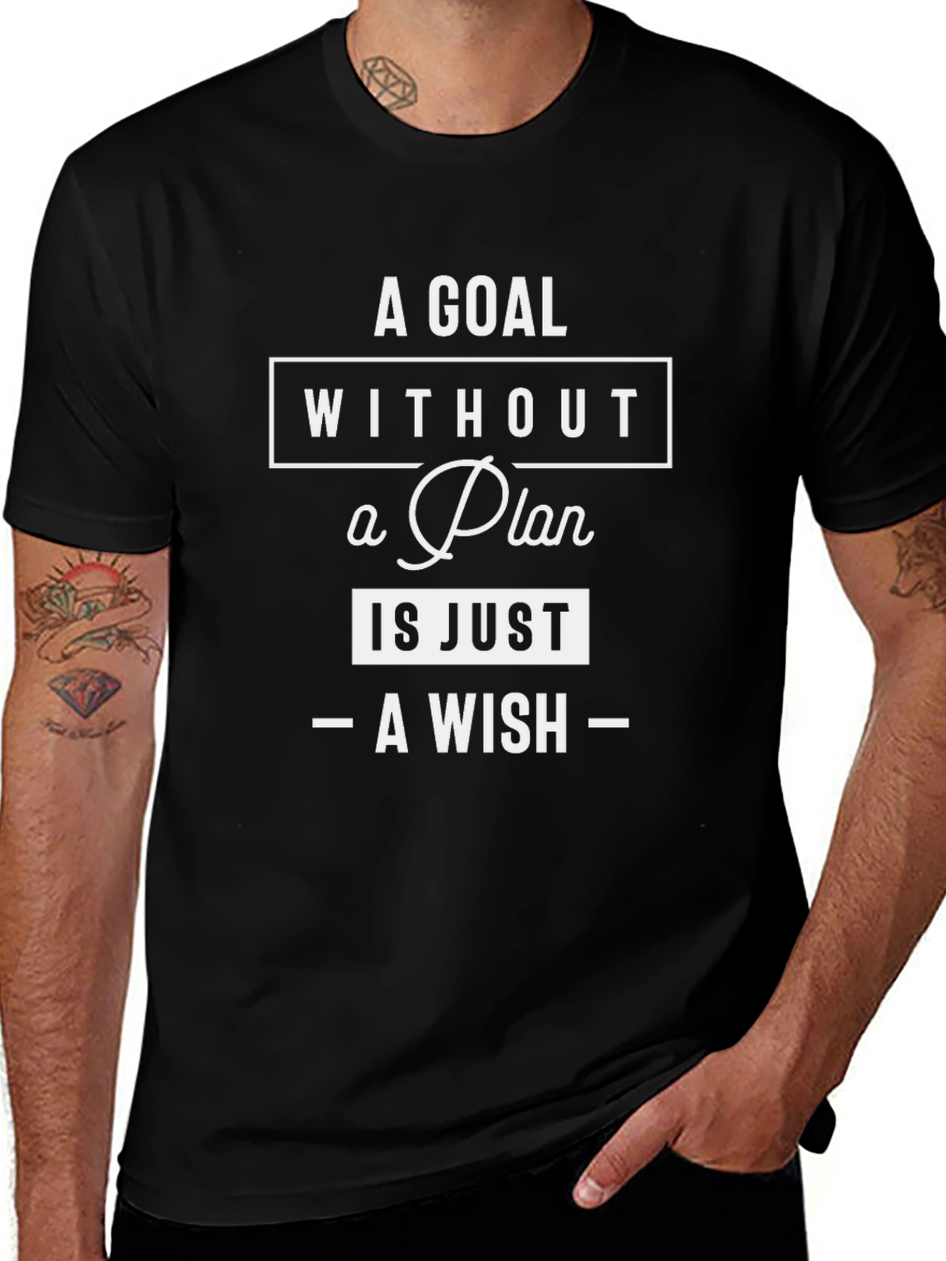 Goal Without Plan T-Shirt - Motivational Quote Tee