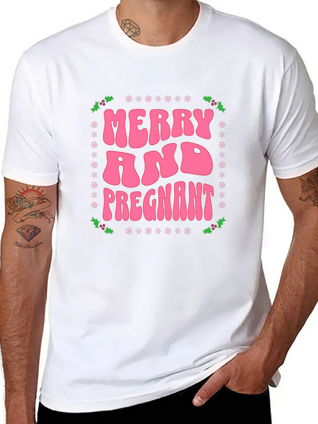 Merry and Pregnant Graphic Tee