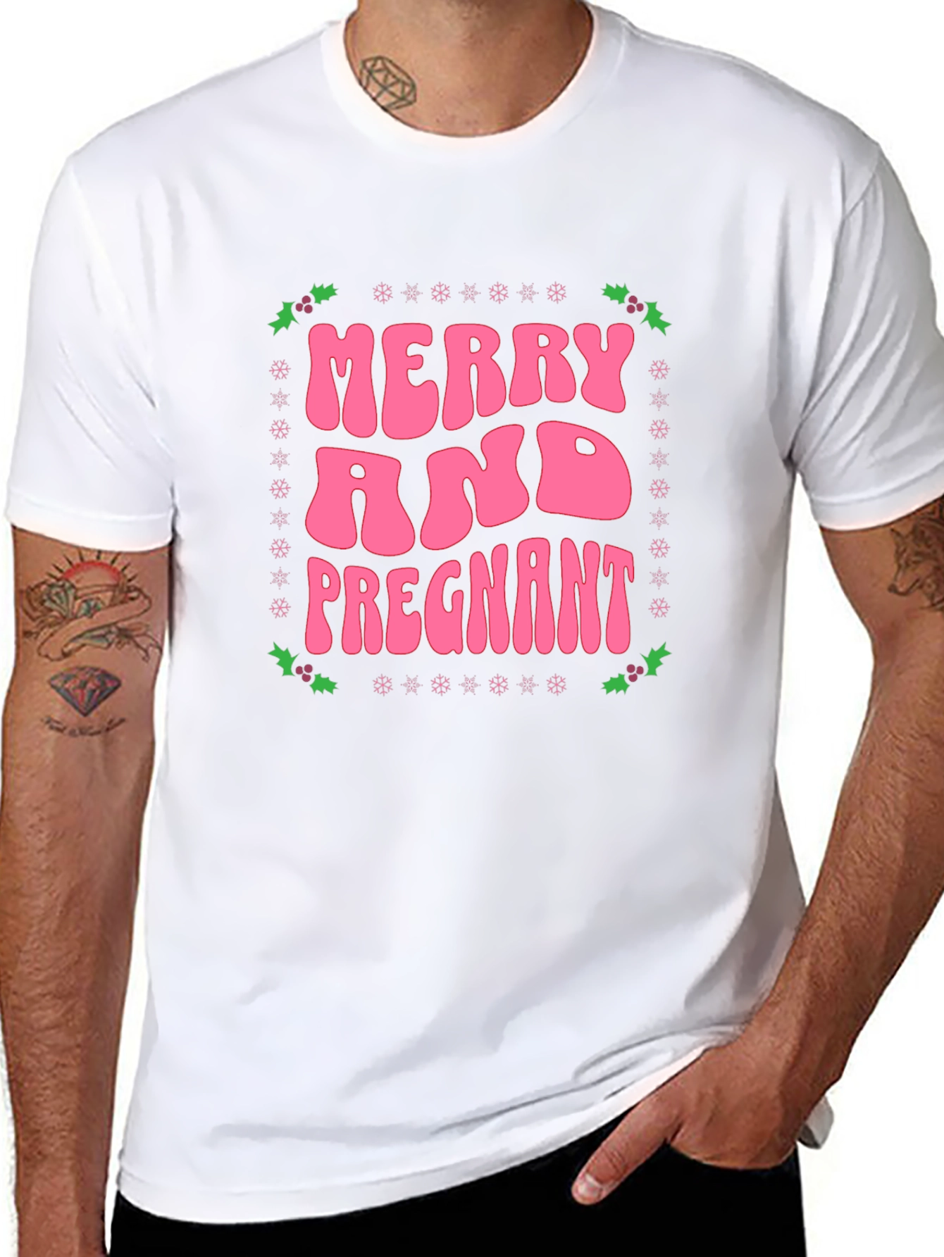 Merry and Pregnant Graphic Tee
