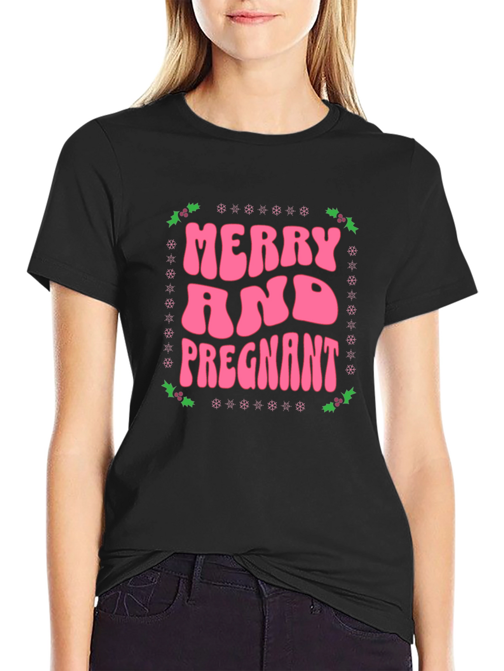 Merry and Pregnant Graphic Tee