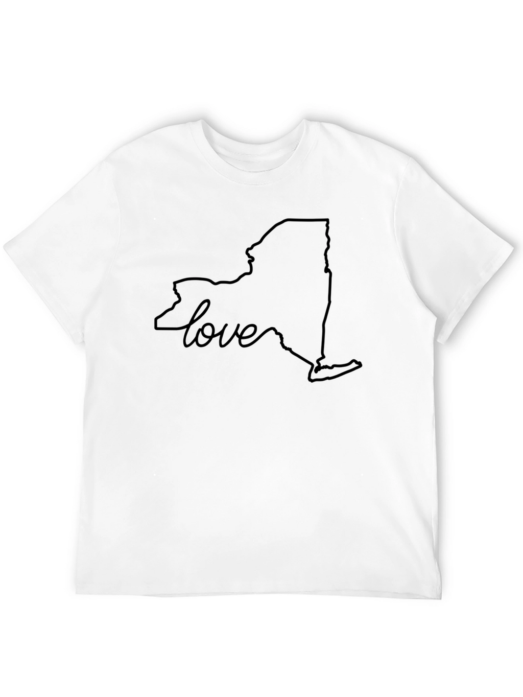 New York Love Outline Black Tee