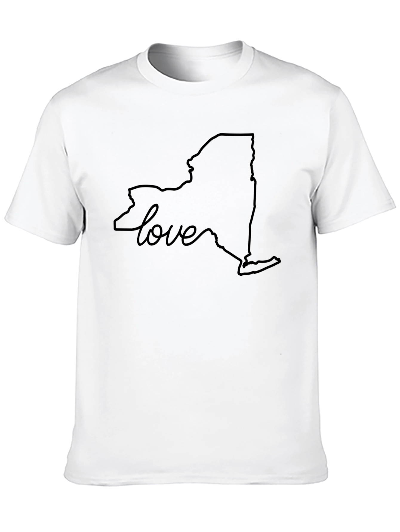 New York Love Outline Black Tee