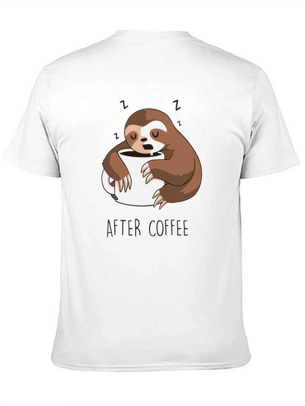 Funny Sloth After Coffee Graphic T-Shirt